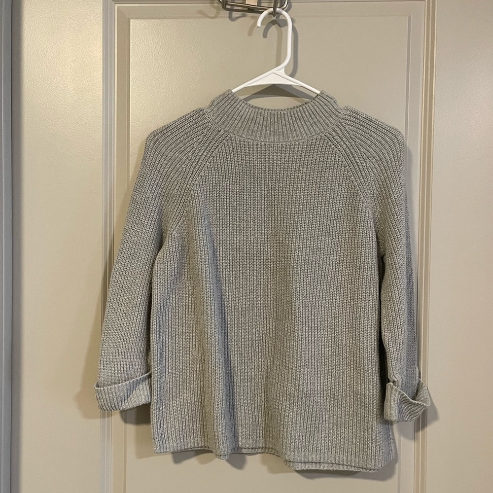 Gap Mock Neck 3/4 Sleeve Sweater